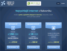 Tablet Screenshot of internet-rakovnik.cz